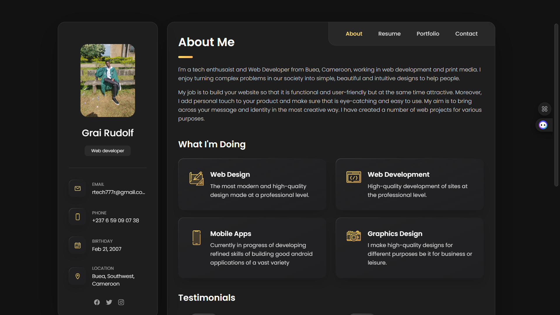 Portfolio Website